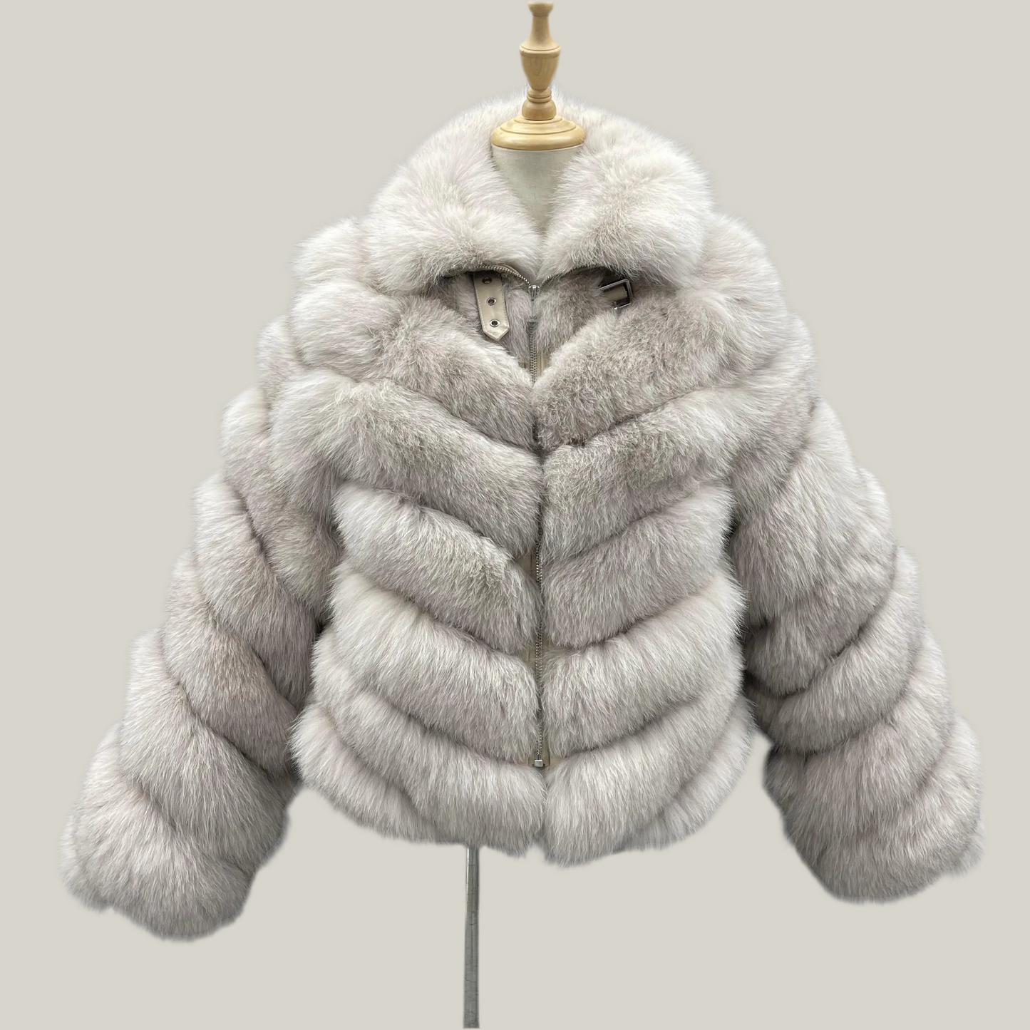 Ski Lift Real Fox Fur Regular Length Coat