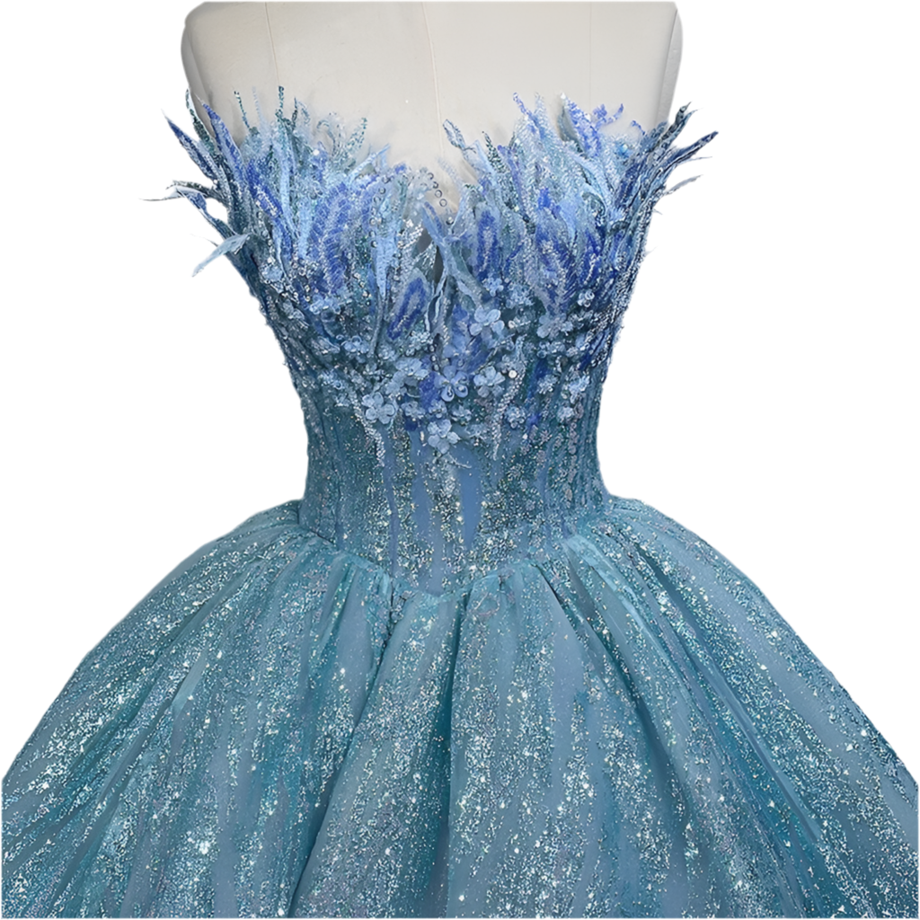 Exquisite Blue Quinceanera Dress