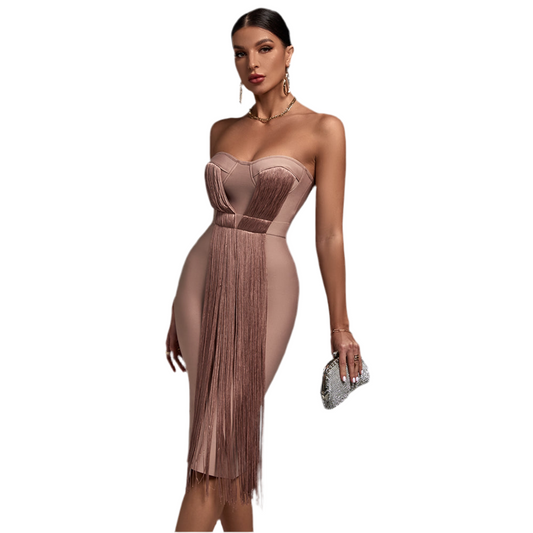 Niagara Falls Tassel Mid-Length Dress