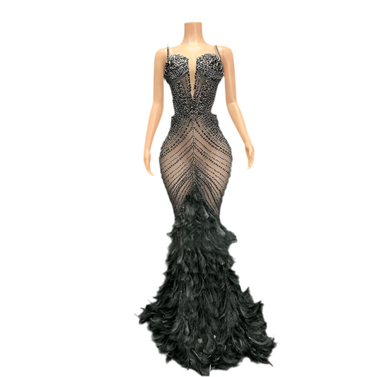 Fashion Icon Jeweled Gown