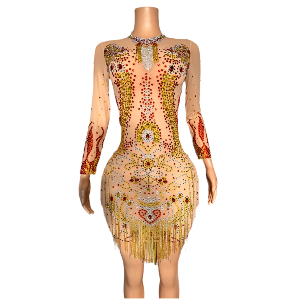 Empress Diamond +Tassel Dress