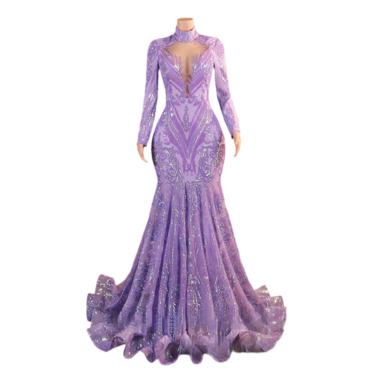 Purple + Glam Prom Dress