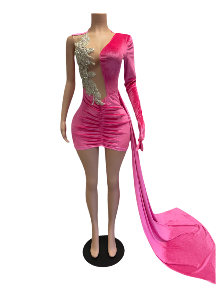 Pink Friday Birthday Glam Dress + Glove