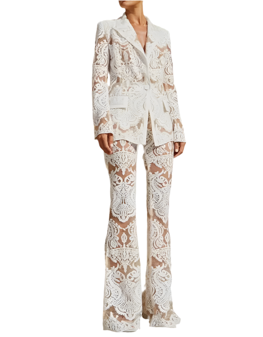 Today We Wear Lace Pant Suit