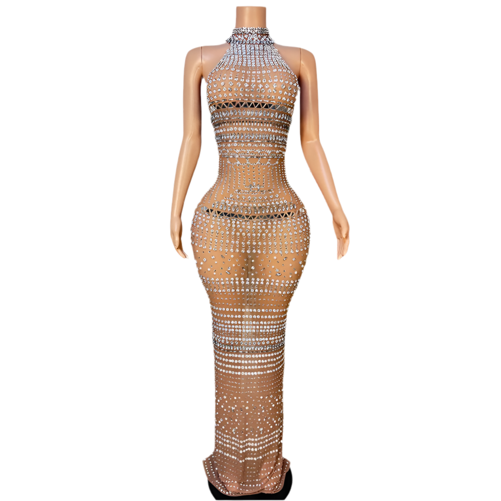 He Likes It Jeweled Dress