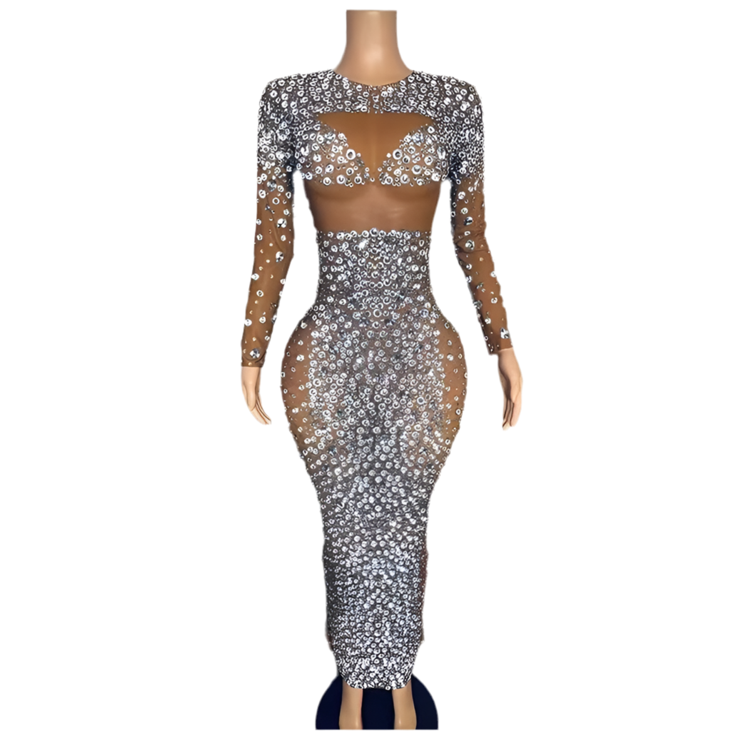 I Am The Special Occassion Glam Jeweled Dress