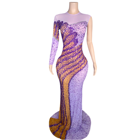 Amethyst Goddess Evening Gown