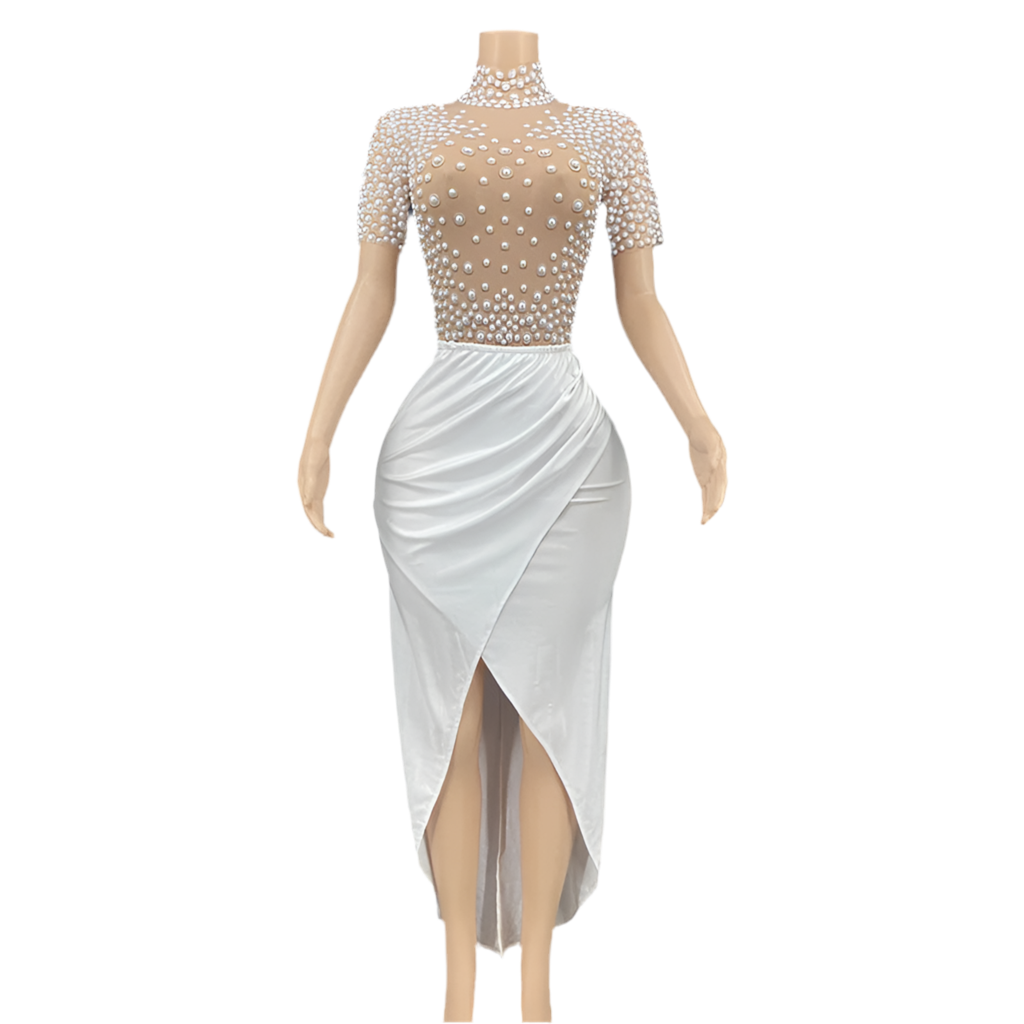 Creme Brûlée Pearl Dress