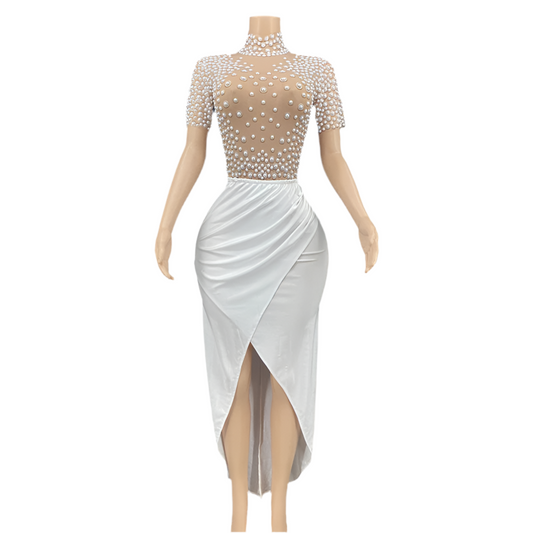 Creme Brûlée Pearl Dress