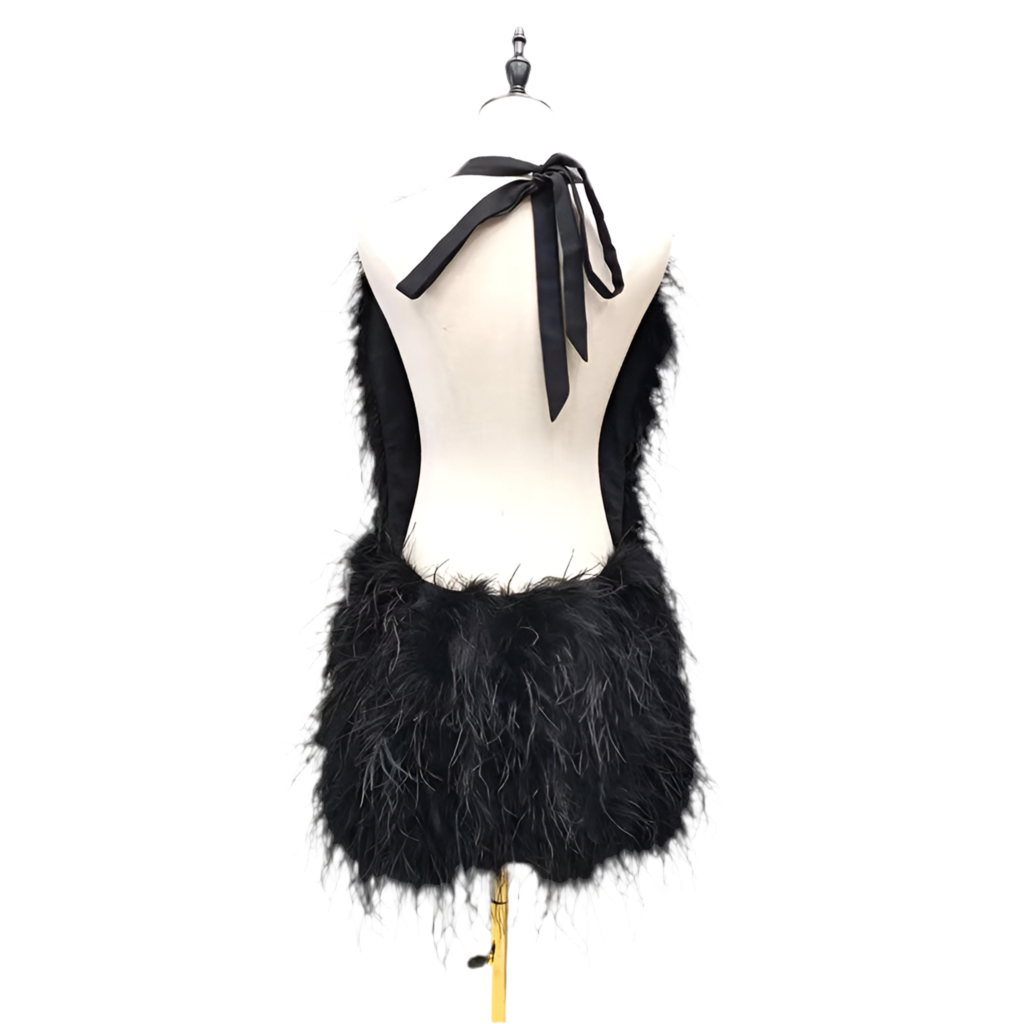 Opulent Life Ostrich Feather Dress