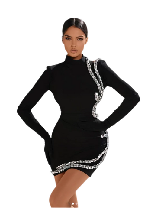 So Alluring Gloved Cocktail Dress