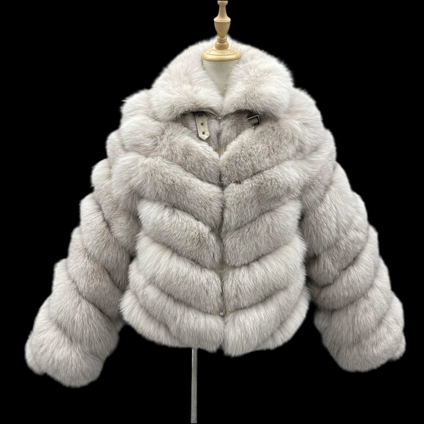 Ski Lift Real Fox Fur Regular Length Coat