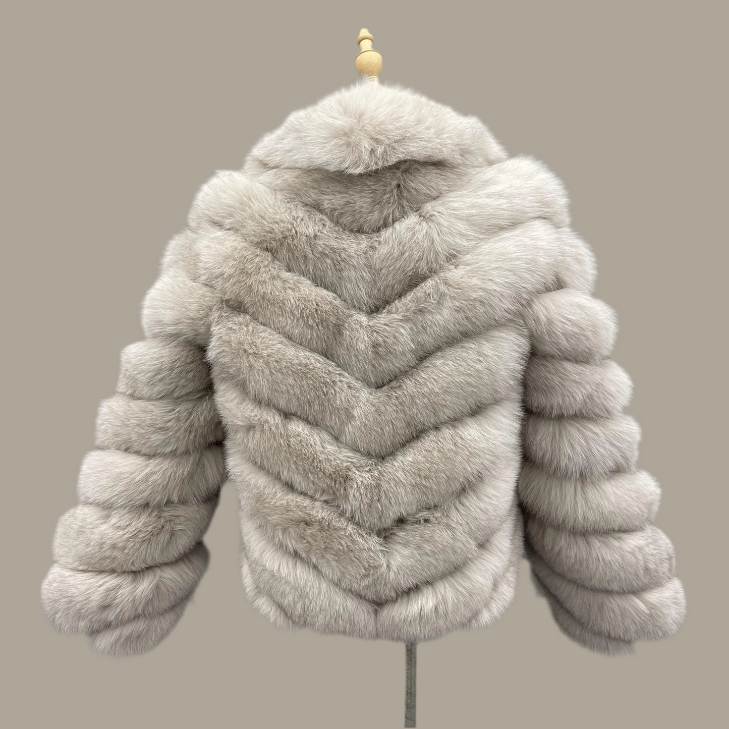 Ski Lift Real Fox Fur Regular Length Coat