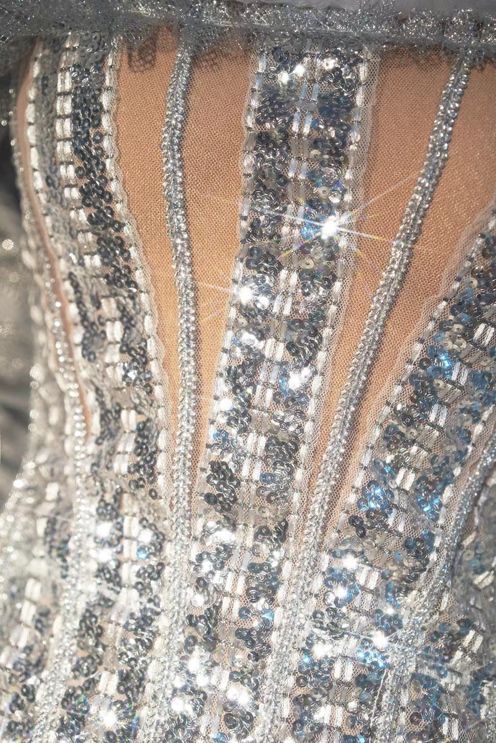 All That Glitters Puff Sleeve Cocktail Dress