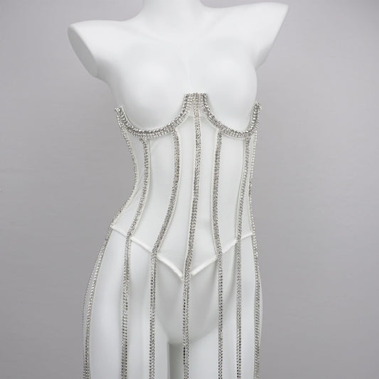 Tassel Me Underbust Crystal Corset