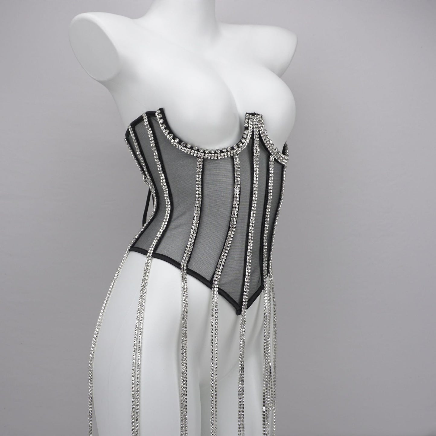 Tassel Me Underbust Crystal Corset