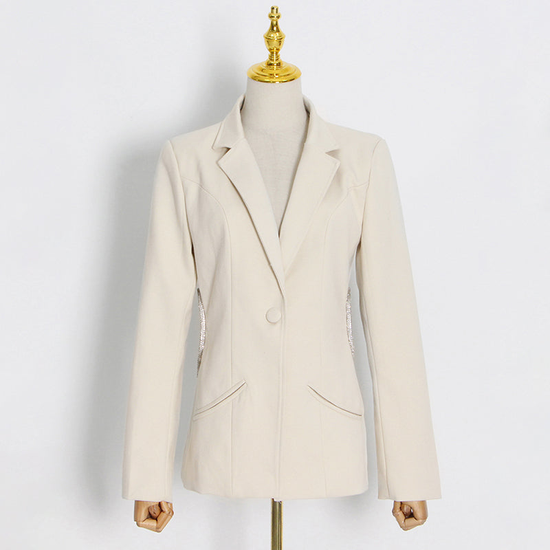 Penthouse Tassel Knotted Hollowed Out Back Blazer